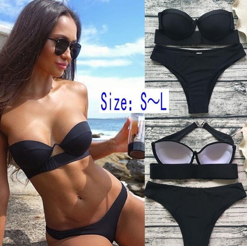 strapless push up bikini